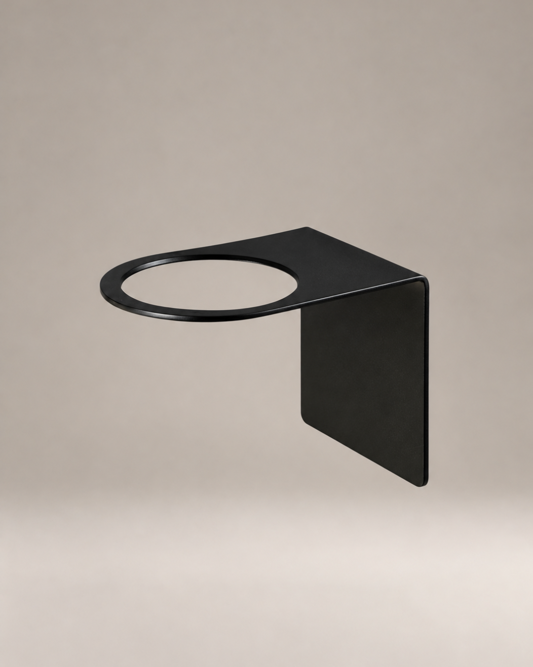 Elico matte black stainless steel wall mount for the body wash dispenser